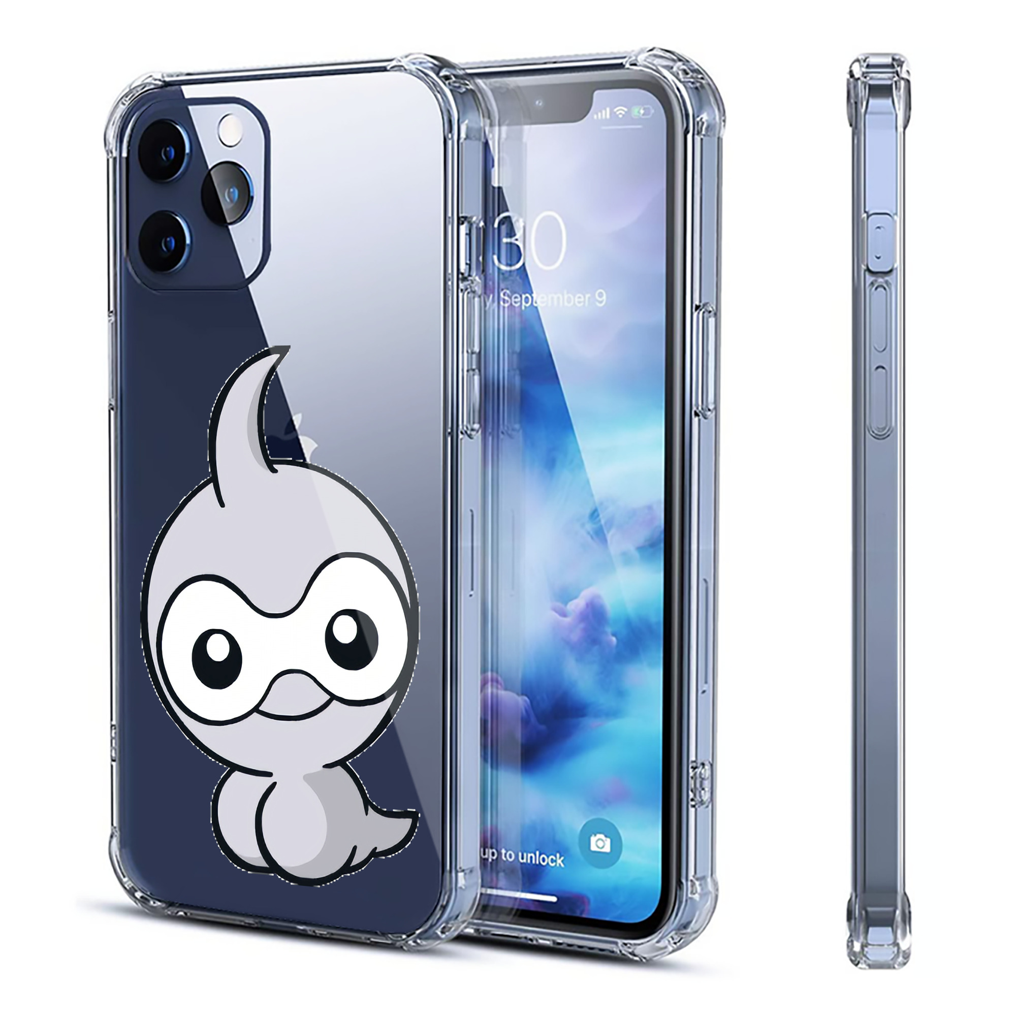 （画像用） ポケットモンスター Pokémon 【iPhone 12シリーズ対応】透明スマホケース（クリアソフトケース）